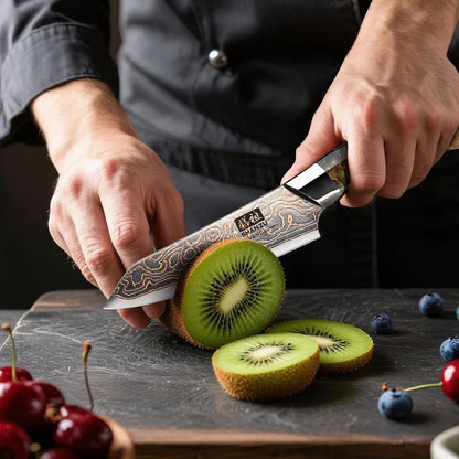 Damascus Chef Knife 8 inch, Japanese Kitchen Knives