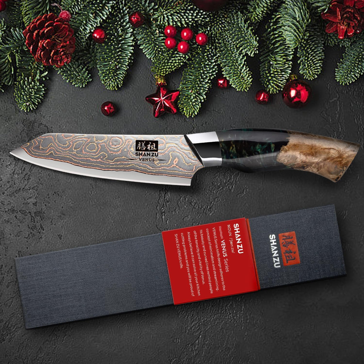 Damascus Chef Knife 8 inch, Japanese Kitchen Knives
