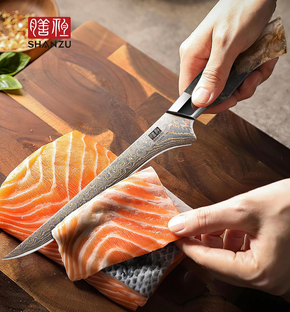 Damascus Chef Knife 8 inch, Japanese Kitchen Knives