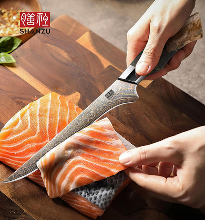 Damascus Chef Knife 8 inch, Japanese Kitchen Knives