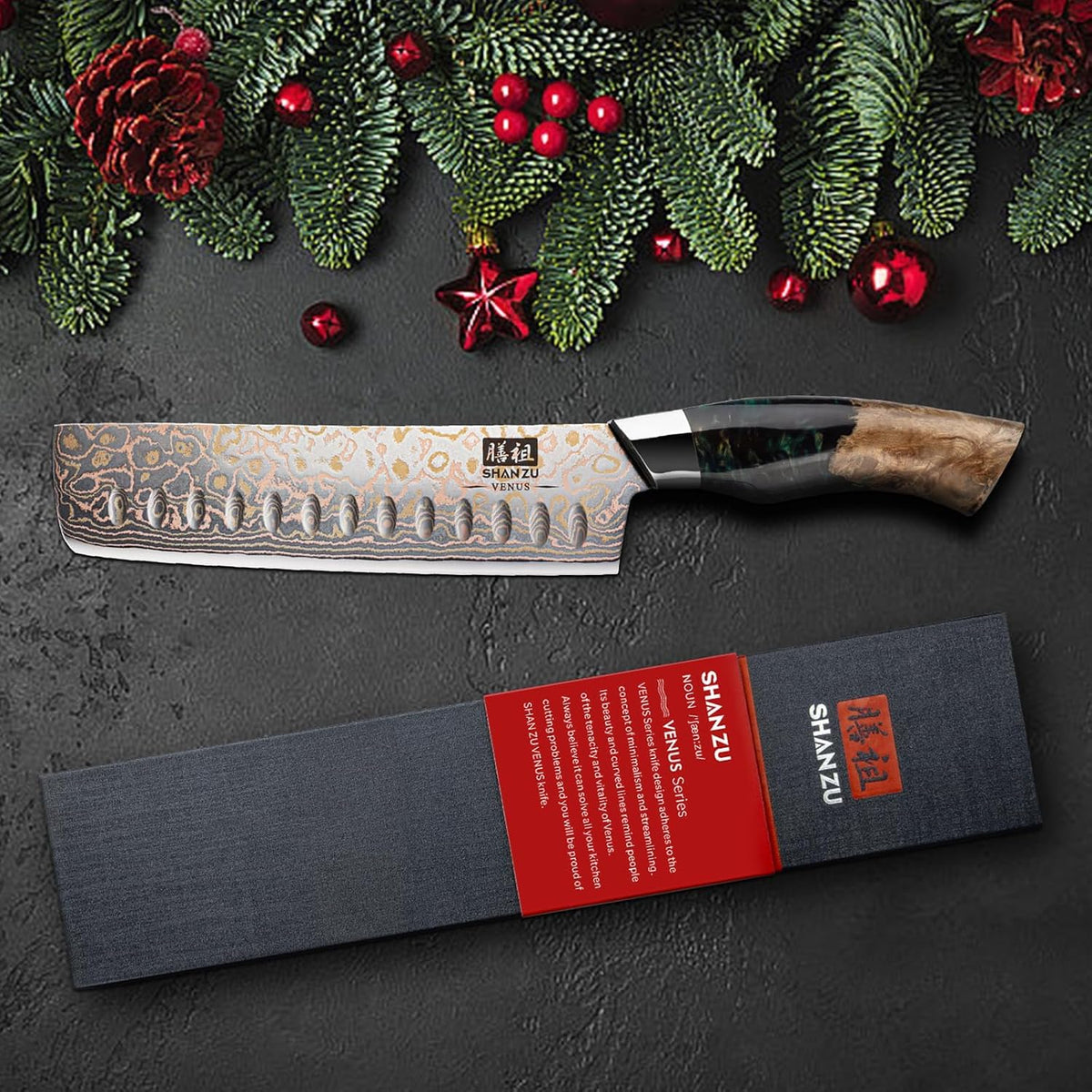 Damascus Chef Knife 8 inch, Japanese Kitchen Knives