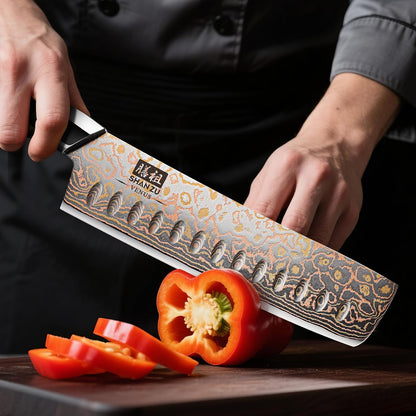 Damascus Chef Knife 8 inch, Japanese Kitchen Knives