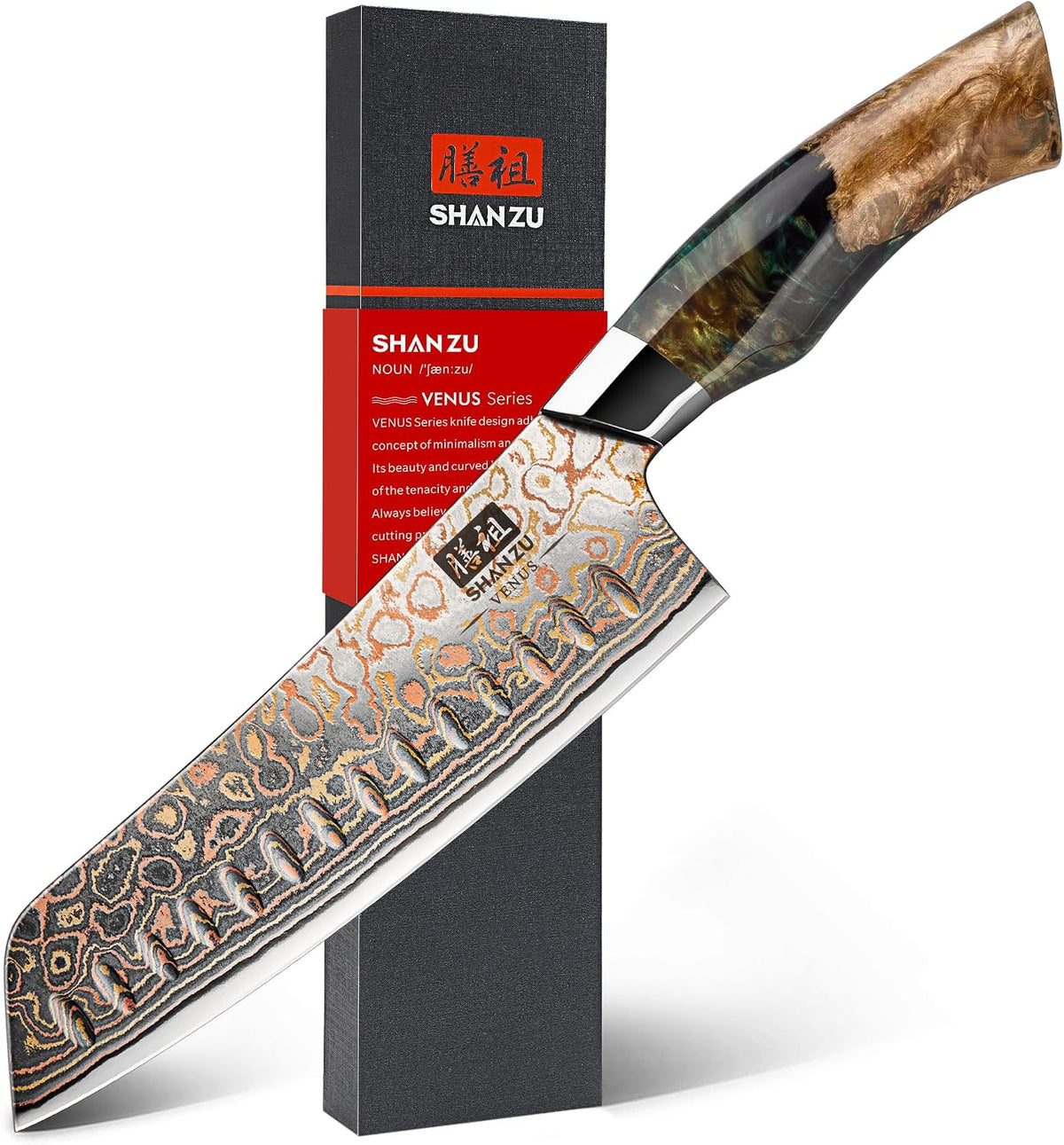 Damascus Chef Knife 8 inch, Japanese Kitchen Knives