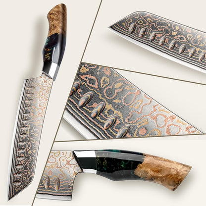 Damascus Chef Knife 8 inch, Japanese Kitchen Knives
