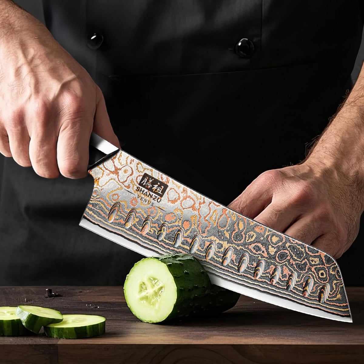 Damascus Chef Knife 8 inch, Japanese Kitchen Knives