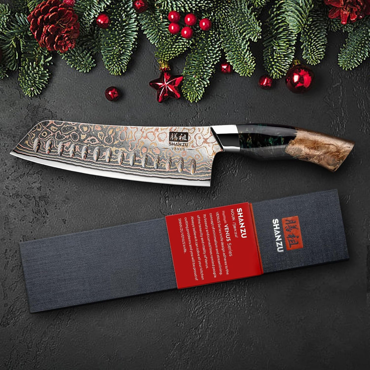 Damascus Chef Knife 8 inch, Japanese Kitchen Knives