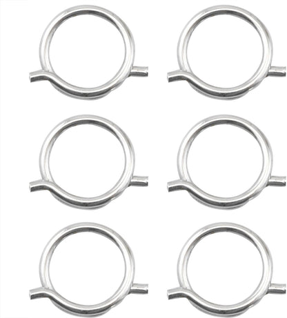 6PCS Kitchen Scissors Spring Loaded Ring Parts Heavy Duty Poultry Shears Replacement Components 12mm Inner Diameter Household Appliances Electronic Equipment Automotive Components