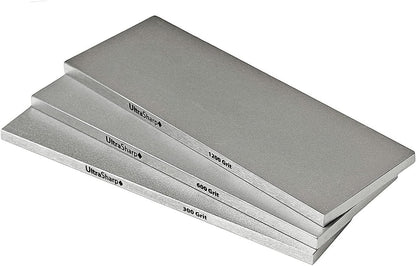 Ultra Sharp Diamond Sharpening Stone Set - 8 x 3 Coarse/Medium/Extra Fine