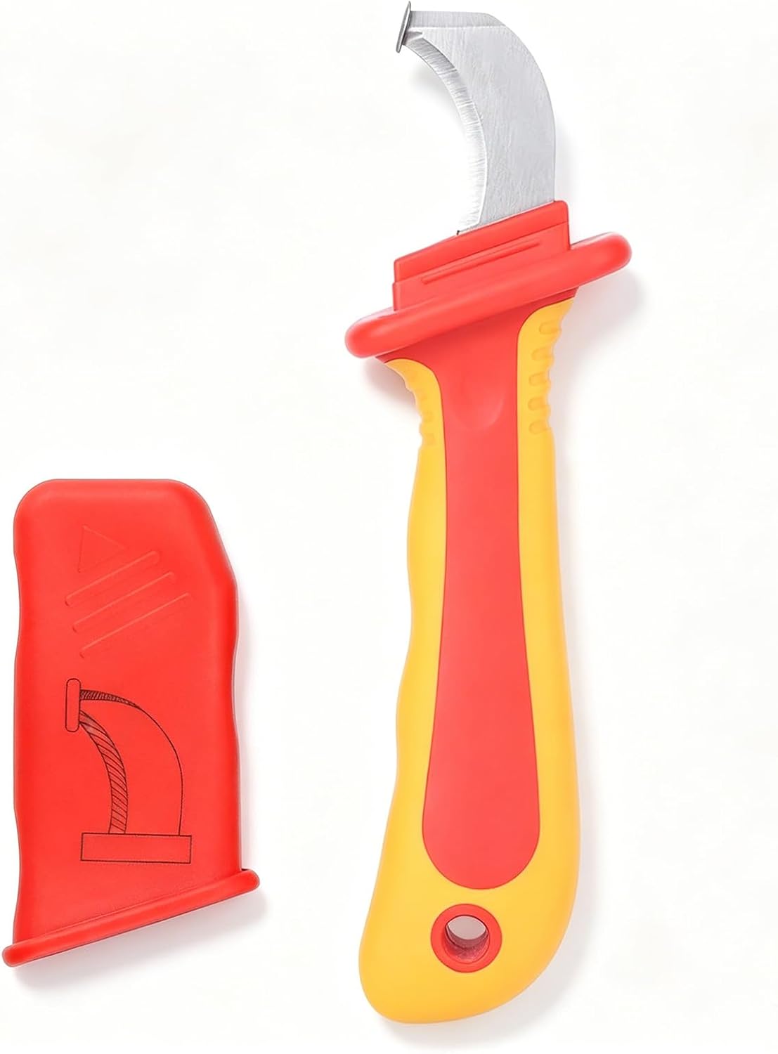 Dismantling Knife, 1000V Insulation Electrician Knife, Cable Stripper Tool, Cable Stripper Cutter, Anti Magnetic Fast Strip Cable Stripper Cutter IEC60900