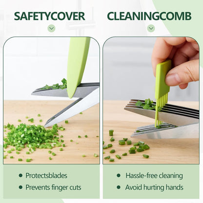 All Purpose Kitchen Scissors Sets with Protective Sheath, Soft Grip Handle, Stainless Steel Cooking Meat Poultry Shear, Vegetable Shear Scissor, Kitchen Utensils Gadgets Set, 2 Sets