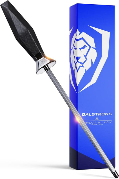 Slicing Knife - 14 inch - Shadow Black Series - Black Titanium Nitride Coated - High Carbon - 7CR17MOV-X Vacuum Treated Steel Carving Knife - Sheath - Kitchen Knife Slicer - NSF Certified