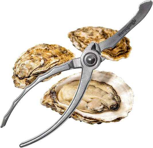 Oyster Shucking Knife Stainless Steel Oyster Opener Oyster Cutter Seafood Opener for Kitchen Seafood Tool Seafood Opener Kit Tools Gift