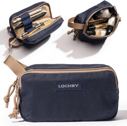 ® Venture Pouch | Multipurpose Tactical Tool Bag | Water Resistant Waxed Canvas | Dual-Sided Zipper Pouch | for Motorcycle, Bike, EDC, Pen, Pencil, Art, Tech & Travel