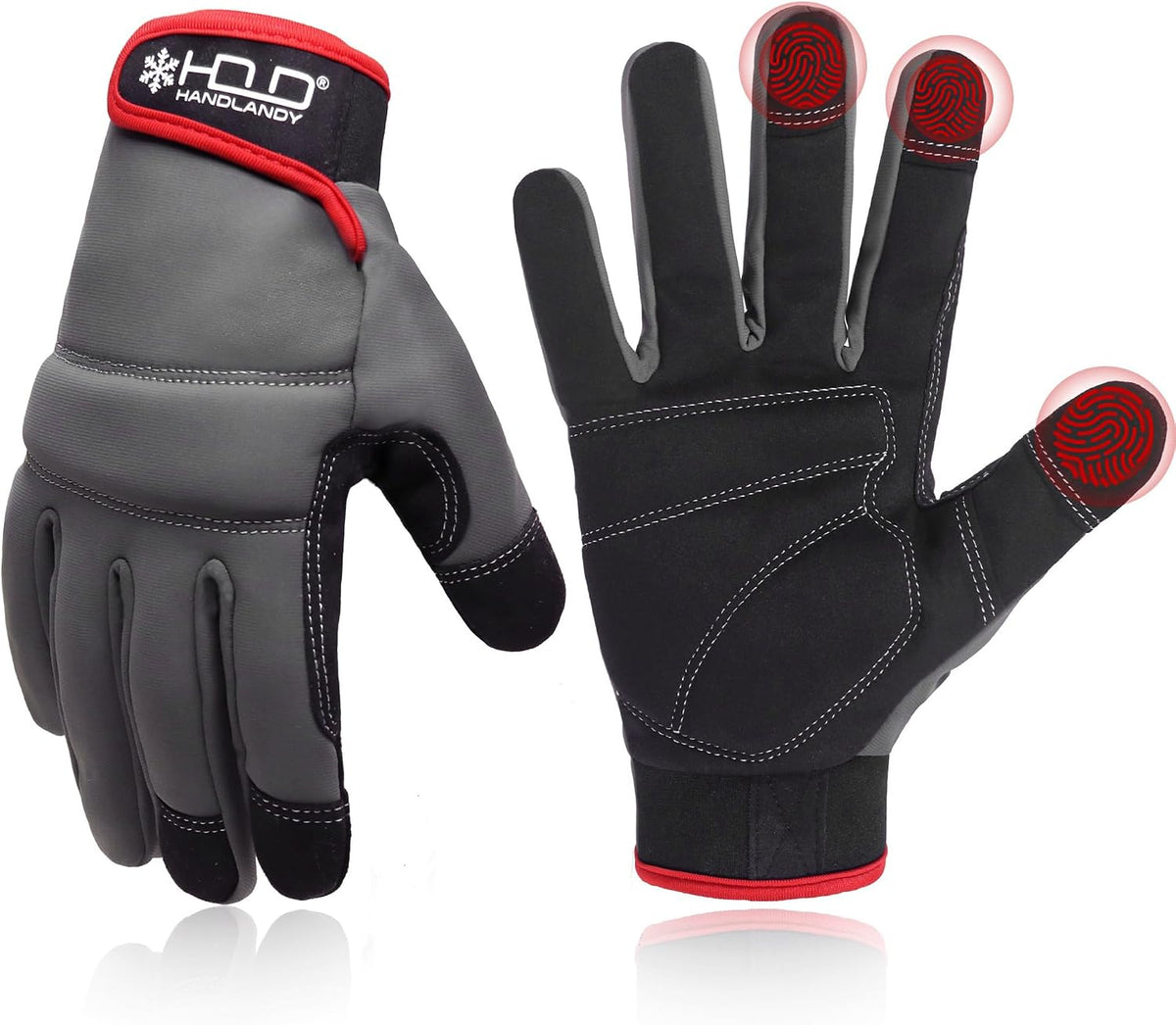 Work Gloves for Men & Women, Utility Mechanic Working Gloves Touch Screen, Flexible Gardening Gloves for Yard