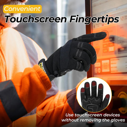 Work Gloves for Men & Women, Utility Mechanic Working Gloves Touch Screen, Flexible Gardening Gloves for Yard