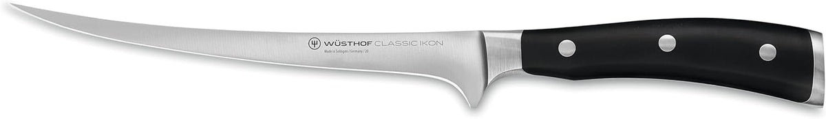 Wüsthof Classic IKON 7" Fillet Knife, Black