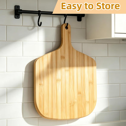 6 Pcs Acacia Wood Cutting Board with Handle, Small Wooden Charcuterie Boards, Decorative Bulk Serving Boards for Kitchen Cheese Bread (12 x 6 x 0.6 Inch)