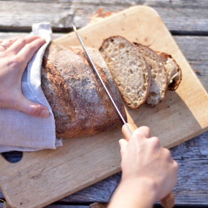 Parallele Bread Knife – Serrated, Curved Blade for Slicing Bread and Tough Rinds, High Carbon X50CrMoV15 Stainless Steel, Made in France
