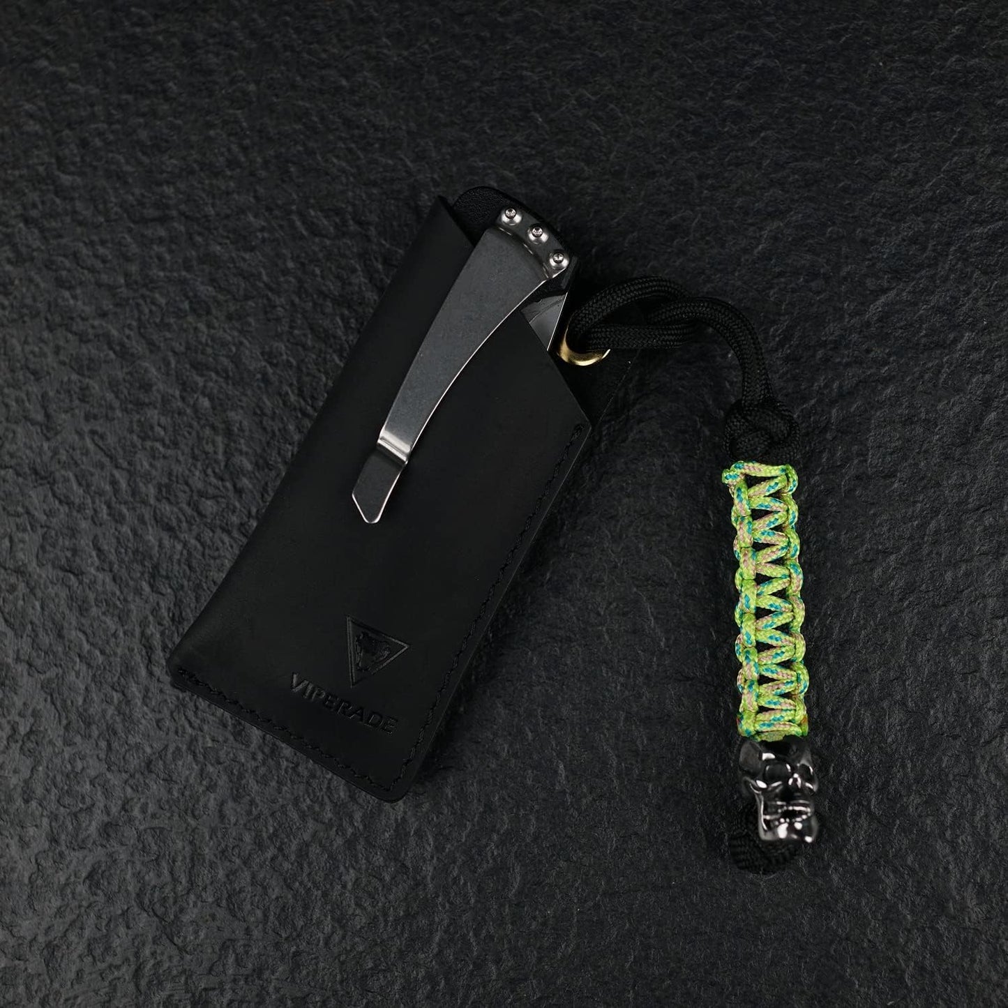 VIPERAED PJ11 EDC Small Leather Sheath for Belt,Leather Holster for Small Flashlight,Utility Small Leather Knife Sheath,Leather EDC Pocket Slip for Small Multitools