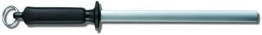 Diamond-Coated Sharpening Steel, Black, Extra Fine, 11.81 x 1.97 x 1.97 inches, 100g