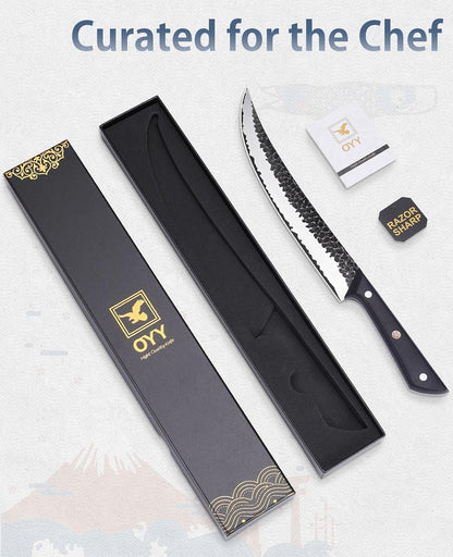 3.7 Inch Hand Forged Paring Knife, VG10 High Carbon 3-Layer Clad Steel Small Kitchen Knife, Ultra Sharp Full Tang for Peeling, Slicing & Delicate Prep, Gift Box for Men & Women