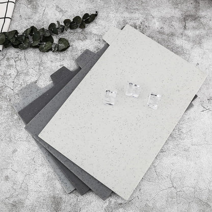 4-Piece Stone-Pattern Cutting Board Set with Storage Stand | Color-Coded, Non-Slip, Dishwasher Safe | Durable Large Food Chopping Boards