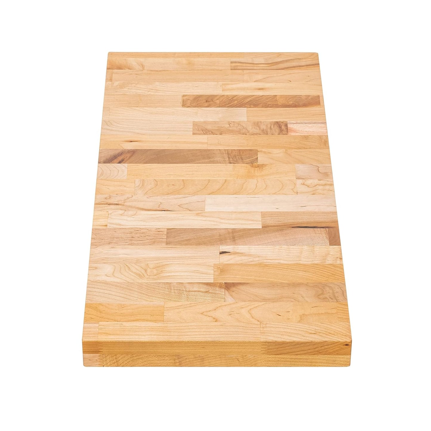 DuraSteel Solid Wood Table Top - 24 x 24 Butcher Block Countertop - Natural Maple Slab Wood Cutting Board for Kitchen Workbench Desk Top, Large Charcuterie Boards Counter Round Chopping Wooden Bamboo
