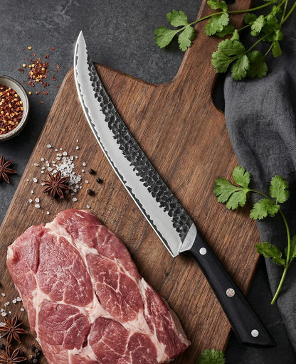 3.7 Inch Hand Forged Paring Knife, VG10 High Carbon 3-Layer Clad Steel Small Kitchen Knife, Ultra Sharp Full Tang for Peeling, Slicing & Delicate Prep, Gift Box for Men & Women