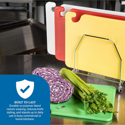 Carlisle FoodService Products CB1218QS 4 Piece Cut-N-Carry Board System Set with Free Smart Chart, 18" Length x 12" Width x 1/2" Thick