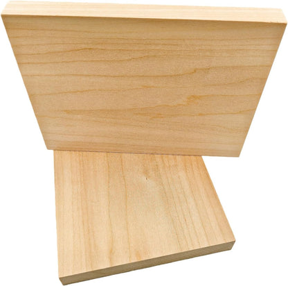 Unfinished Basswood Blocks for Crafts, Wood Craft Panels for Art, Engraving, Painting, DIY Projects, Chip Carving, Fretwork (7.87 x 3.93 x 0.78 in)