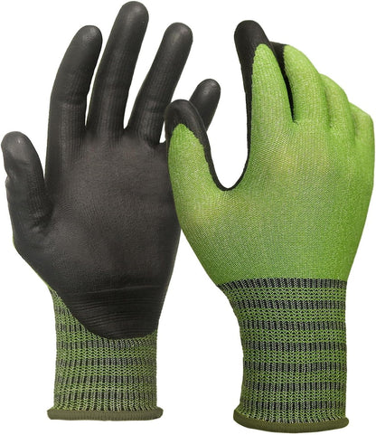 Schwer A4 AIR-SKIN Cut Resistant Work Gloves with Extreme Lightweight & Thin, Grip Glove for Fishing, Refined Work, Gardening Gloves for Yard, Touchscreen, 3D-Comfort Fit, Men Women Gifts, AR3900, L