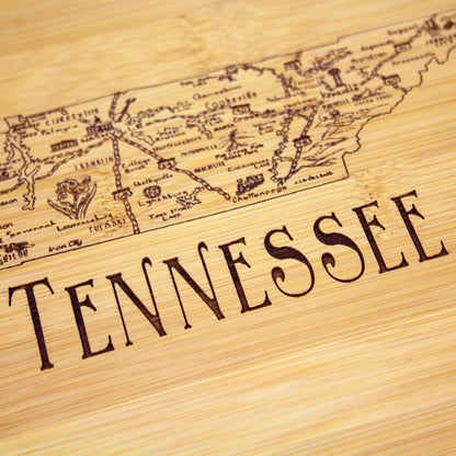 Totally Bamboo A Slice of Life New Jersey State Serving and Cutting Board, 11" x 8.75" - Colors A
