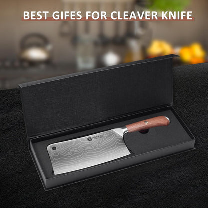 YOTSUBA Carving Knife and Fork Set, Meat Cutting Knife, Razor-Sharp German Stainless Steel Knives Fork Set with Ergonomic Wood Handle, Slicing Knives for Meats, BBQ & Vegetables