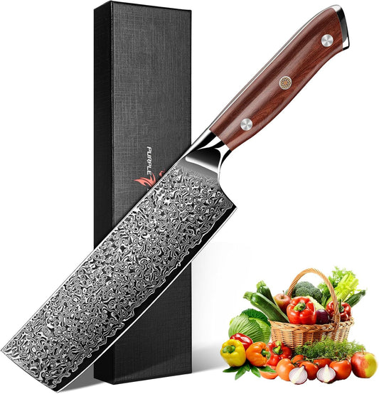 Purple Dragon Fillet Knife 7 Inch, Japanese Boning Meat Cutting Knives Razor-Sharp Meat Trimming Deboning – Professional Filet Fish Knife with Ergonomic Handle Christmas Gift for Men and Women