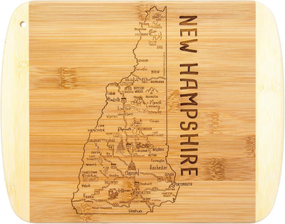Totally Bamboo A Slice of Life New Jersey State Serving and Cutting Board, 11" x 8.75" - Colors A