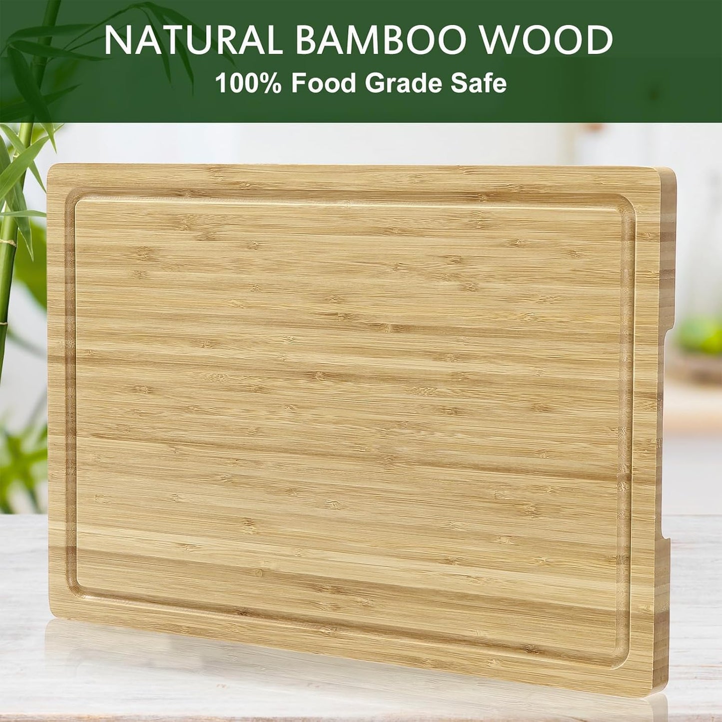 30 x 20 Inch Extra Large Wood Stove Top Cover Chopping Board, Bamboo Kitchen Cutting Board for BBQ, Turkey Carving Board, Large Charcuterie Boards for Party, Over the Sink Cutting Board