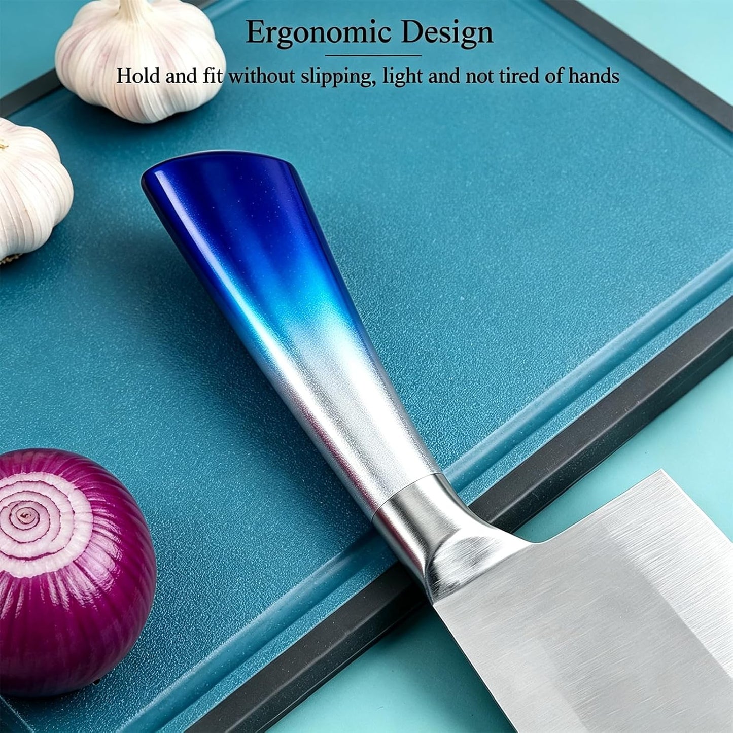 Elegant Purple 9-Piece Kitchen Knife Set with Acrylic Block,Non Stick Sharp Stainless Steel Chef Knives with Sharpener,Gift Ready Cutlery Set for Women