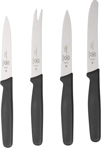 Mercer Culinary Bar Knife,Black, 4” Plain Edge, Pointed Tip