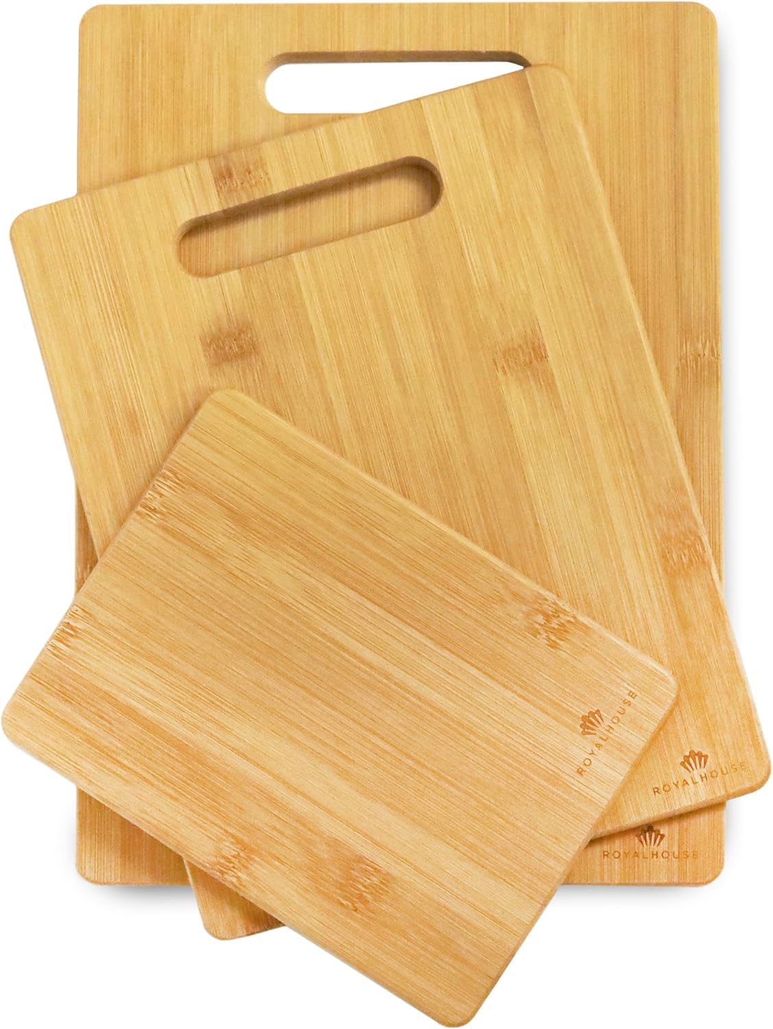 Large Cutting Board, 15x10x0.5 Bamboo Cutting Boards for Kitchen with Juice Groove and Kitchen Chopping Board for Meat Cheese board Heavy Duty Serving Tray,