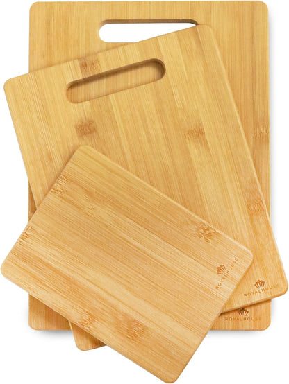 Large Cutting Board, 15x10x0.5 Bamboo Cutting Boards for Kitchen with Juice Groove and Kitchen Chopping Board for Meat Cheese board Heavy Duty Serving Tray,
