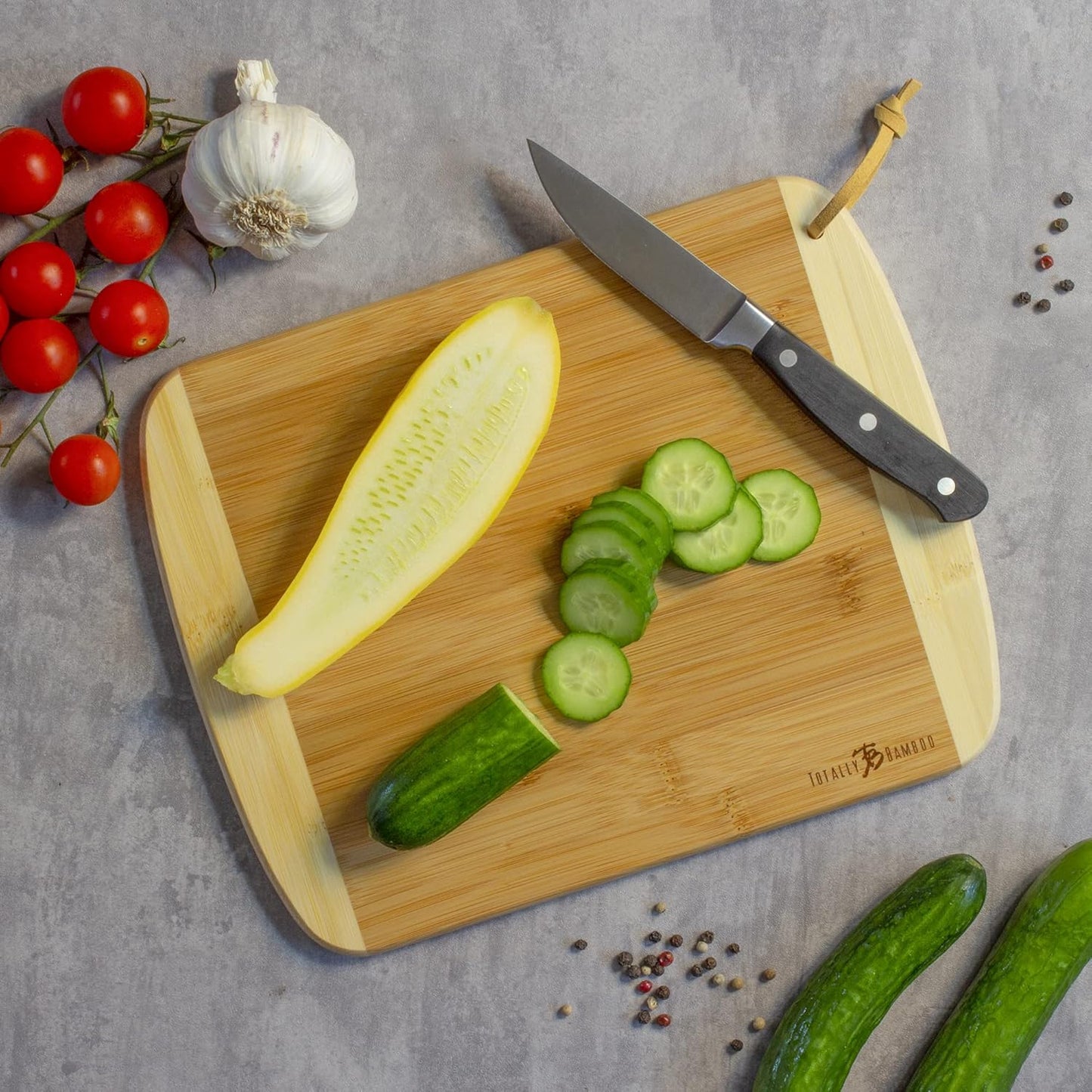 Totally Bamboo A Slice of Life New Jersey State Serving and Cutting Board, 11" x 8.75" - Colors B