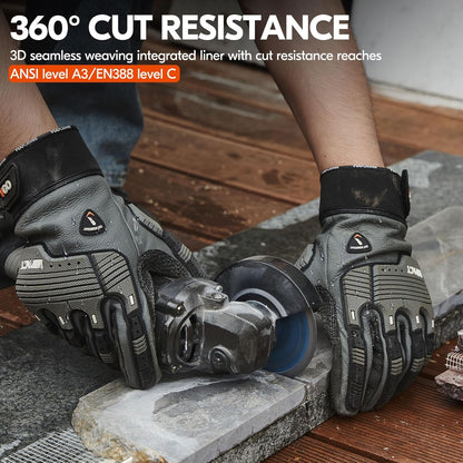 Vgo... Cutproof Gloves,Cut Resistant Gloves,HPPE Anti-cut Liner,Hand Protection,ANSI A3,Touchscreen