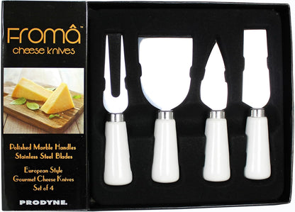 Prodyne Cheese Knives w/Stained Wood Handles, Set of 4