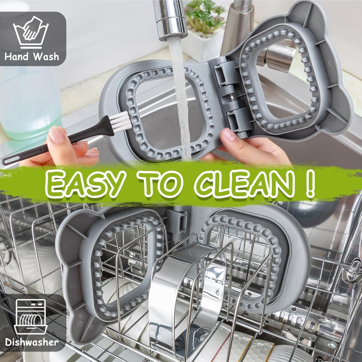 Nifogo Uncrustable Sandwich Cutter Maker, Large Sandwich Cutter and Sealer for Kids Children Boys Girls Lunch Breakfast