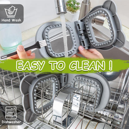 Nifogo Uncrustable Sandwich Cutter Maker, Large Sandwich Cutter and Sealer for Kids Children Boys Girls Lunch Breakfast