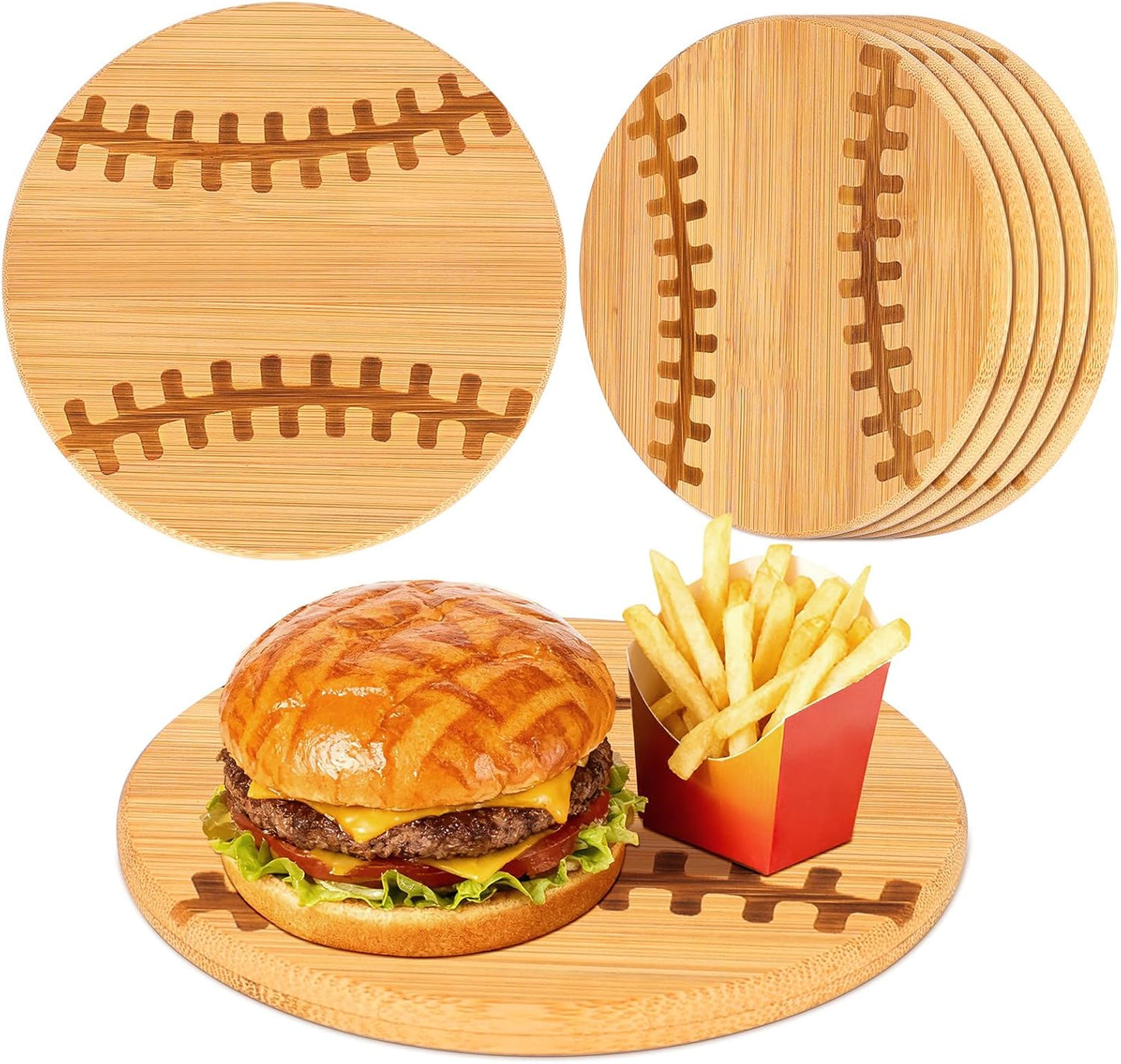15 Pcs Wood Cutting Board with Handle 11 x 4.92 Inch Acacia Wooden Serving Kitchen Chopping Boards Wooden Serving Board with Hanging Hole for Vegetables Meat Pizza Cheese Fruit Bread