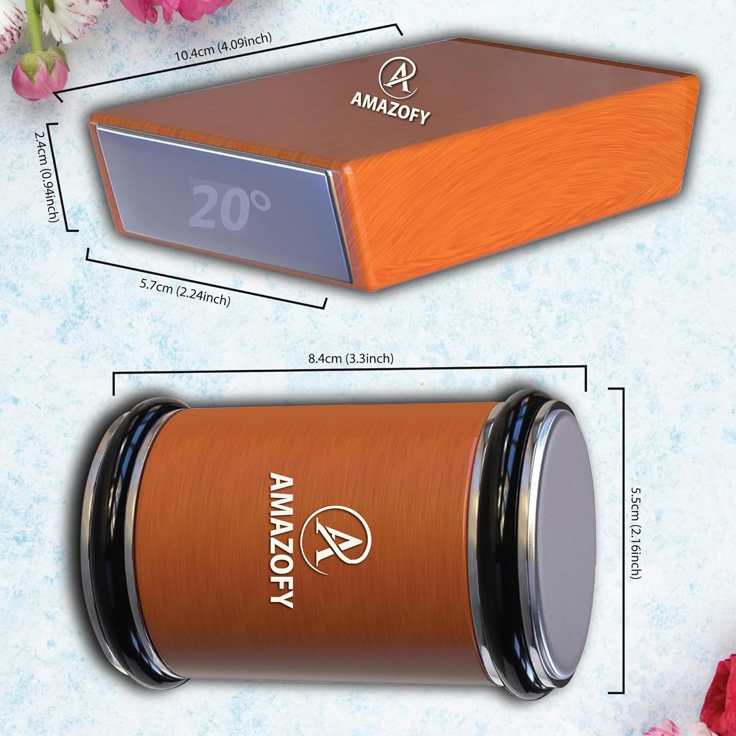 Knife Sharpener Tool, Rolling Knife Sharpener Kit, Knife Sharpening with Diamonds and Ceramic for Steel of Any Hardness, Kitchen Knife Sharpener with Adjustable 15 & 20° Magnetic Angle Base