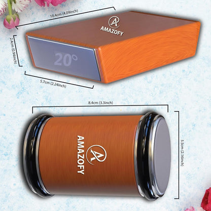 Knife Sharpener Tool, Rolling Knife Sharpener Kit, Knife Sharpening with Diamonds and Ceramic for Steel of Any Hardness, Kitchen Knife Sharpener with Adjustable 15 & 20° Magnetic Angle Base