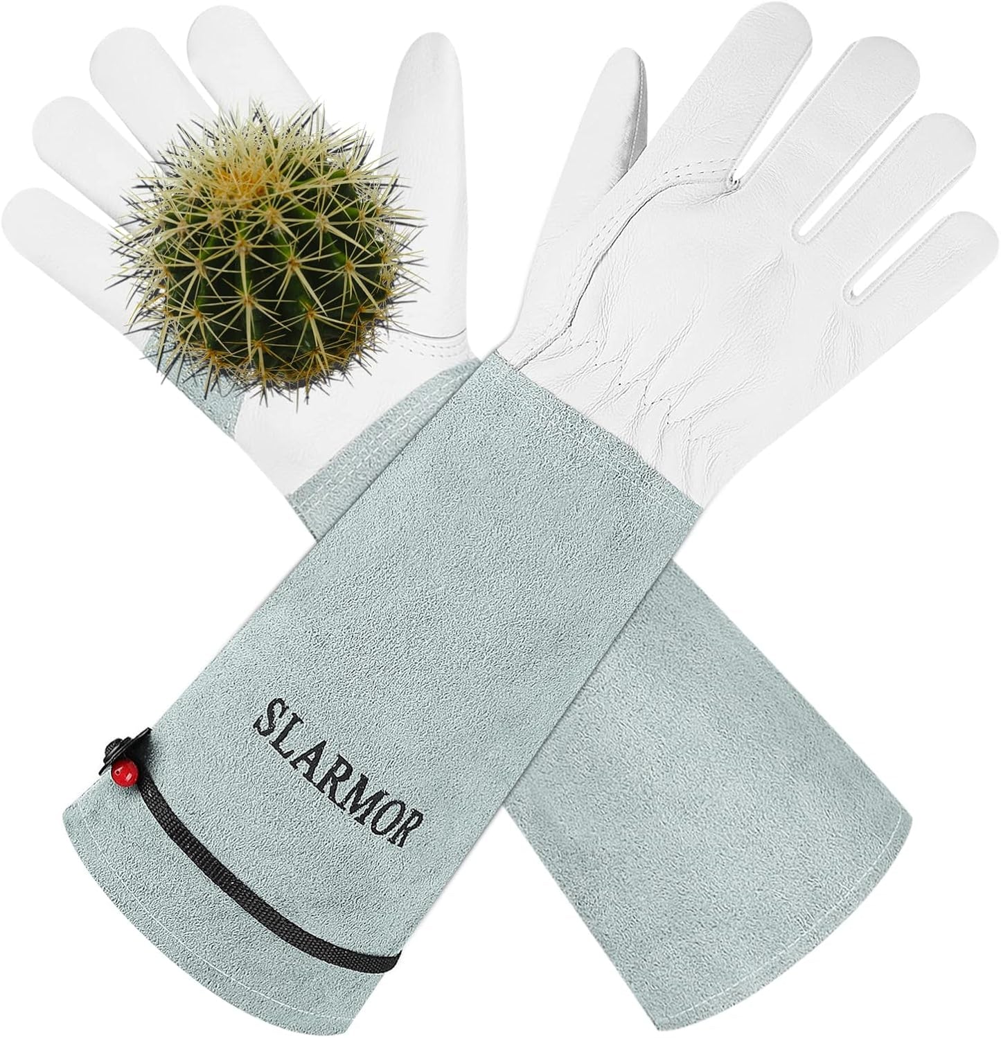 Long Gardening-Gloves Women/Men-Thorn proof Rose Pruning Heavy Duty Gauntlet, Best Garden Gifts for Gardener-L