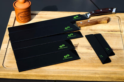 EVERPRIDE Chef Knife Sheath Set (10-Piece Set) Universal Blade Edge Cover Guards for Chef’s and Kitchen Knives – Durable, BPA-Free, Felt Lined, Sturdy ABS Plastic – Knives Not Included